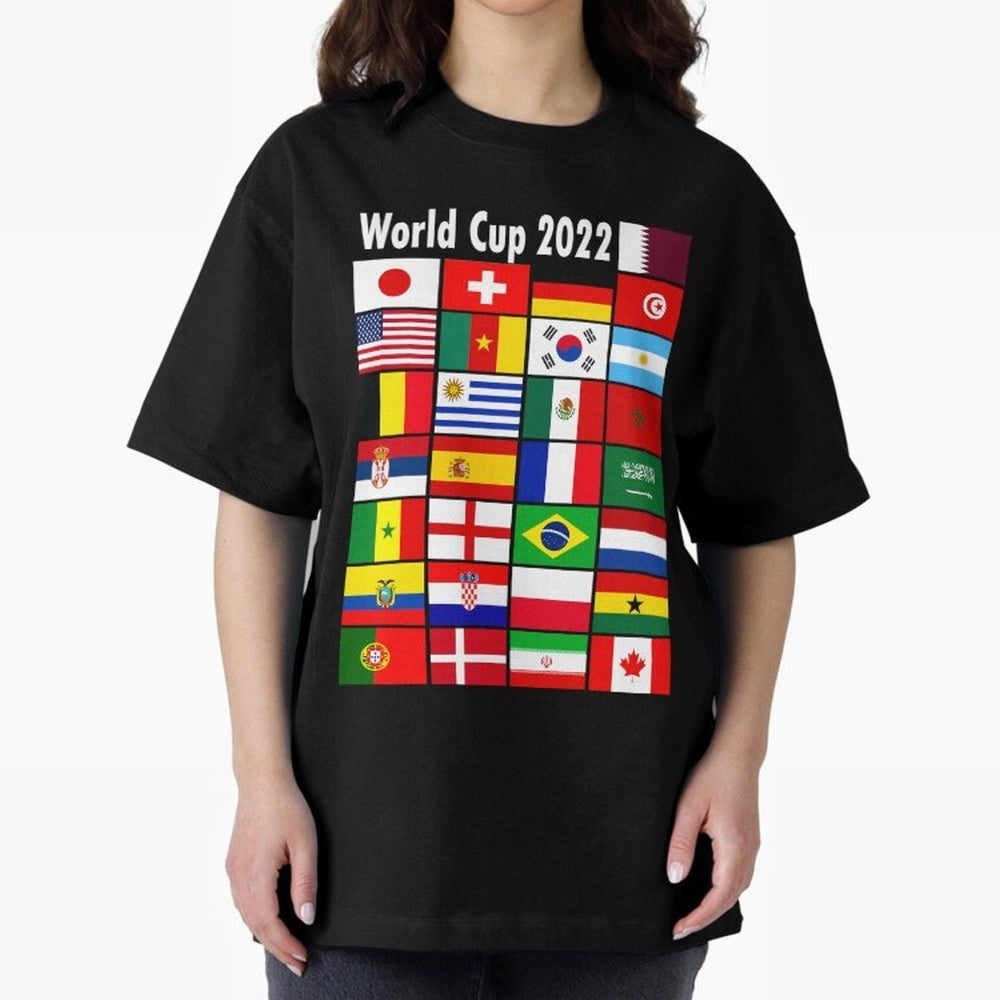 Countries Participating In The World Cup 2022 Qatar Classic T-Shirt Relive Global Football Passion for FIFA World Cup 2026, Celebrating CR7 and Messi, England and Germany, Tournament Hype, Historic Matchups, Family Viewing Parties and Global Sports