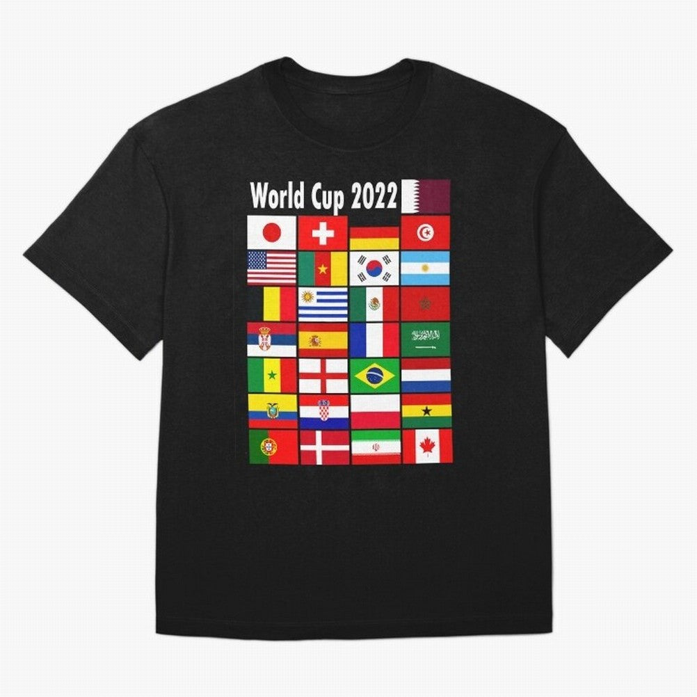 Countries Participating In The World Cup 2022 Qatar Classic T-Shirt Relive Global Football Passion for FIFA World Cup 2026, Celebrating CR7 and Messi, England and Germany, Tournament Hype, Historic Matchups, Family Viewing Parties and Global Sports