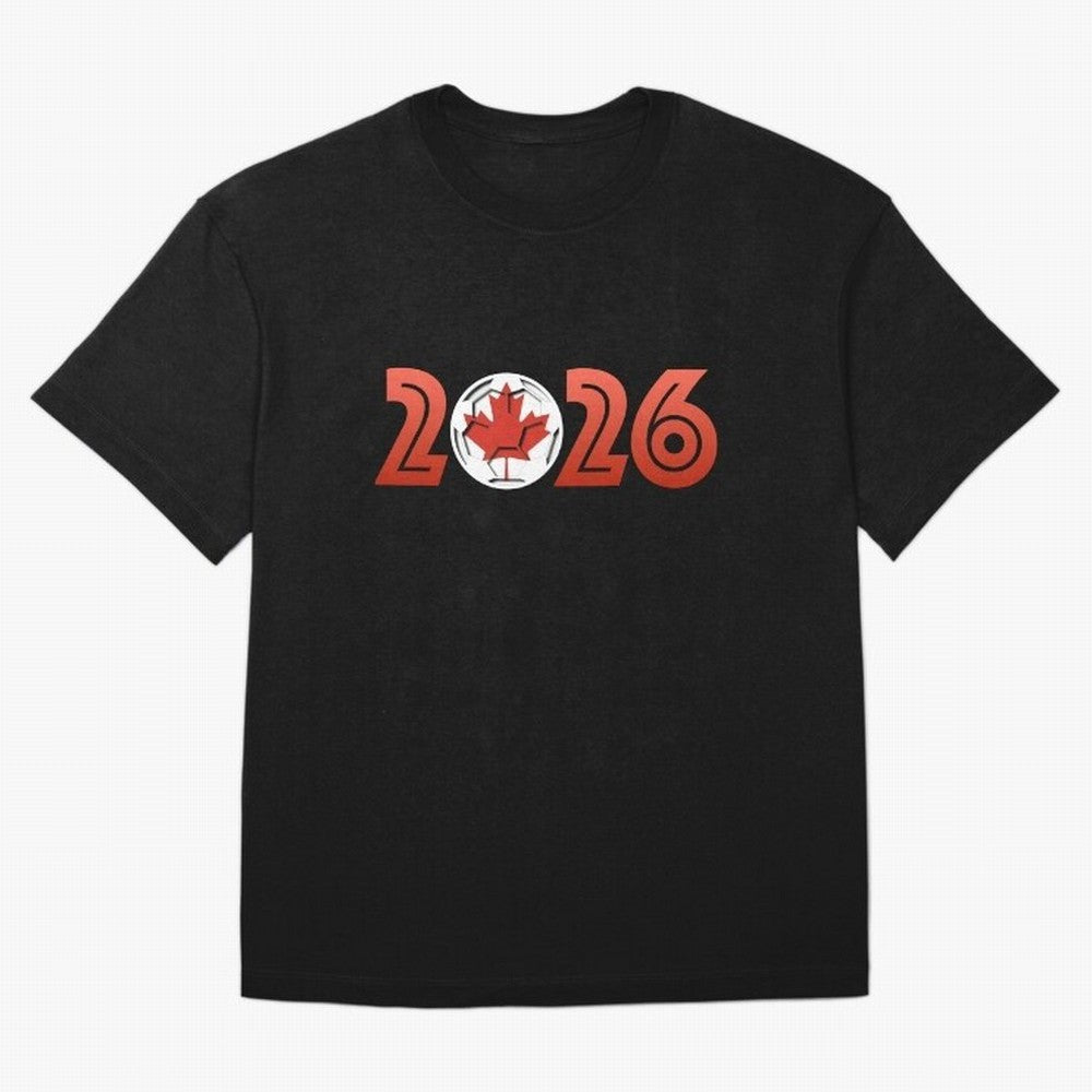 Canada Soccer 2026 Design Classic T-Shirt Celebrate Golden Goal Energy in FIFA World Cup 2026 USA Canada Mexico for Fans of Haaland and Mbappe and France and Portugal, Bringing Stadium Chants, National Pride, Trophy Dreams and Unforgettable