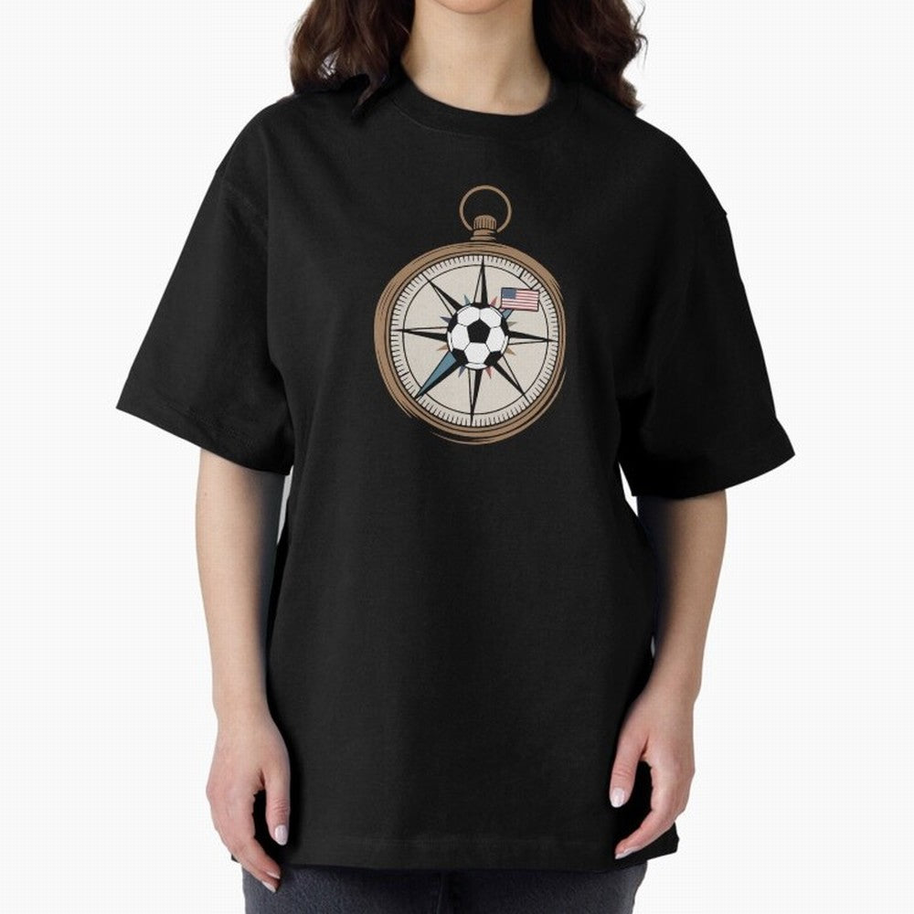 All Roads Lead to 2026 USA Compass Soccer World Cup Classic T-Shirt Fuel Your Fan Pride for FIFA World Cup 2026 Group Stage for Fans of Haaland and Portugal, Spain and Germany, Bringing Championship Spirit, Famous Goals, Roaring Crowds and