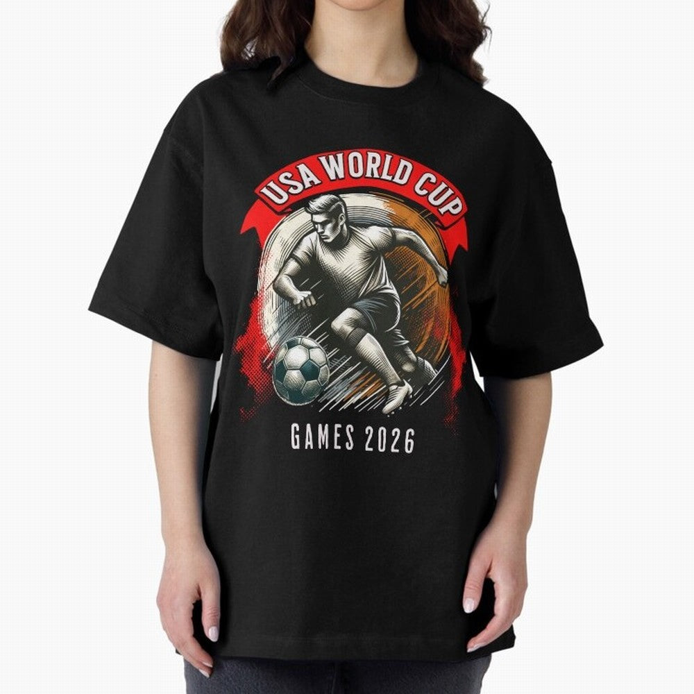 USA World Cup Classic T-Shirt Show Up for the Glory of FIFA World Cup 2026 USA Canada Mexico Driven by Cristiano Ronaldo, Haaland and CR7, Spain Energy, Global Supporter Spirit, Legendary Goals, National Colors and Tournament Celebration; Perfect