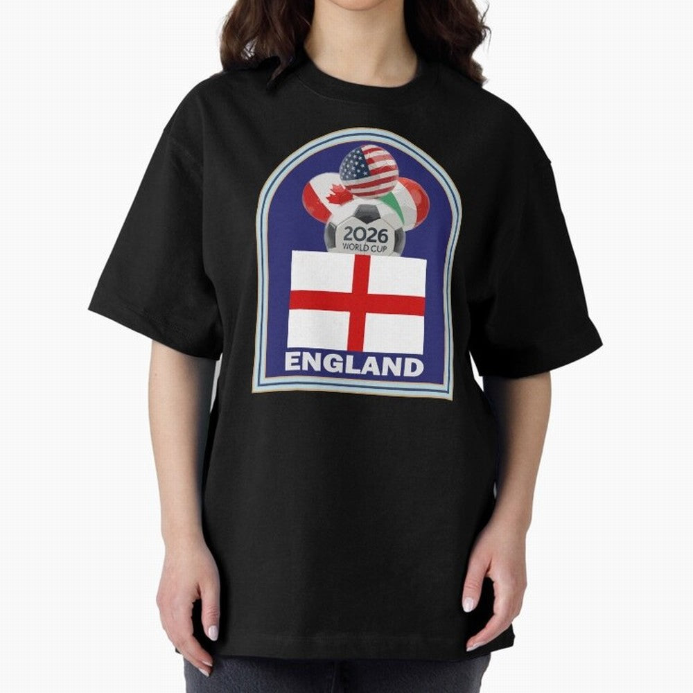 England 2026 Soccer T-shirt Classic T-Shirt Live the Energy of FIFA World Cup 2026 Group Stage Built around Mbappe and Neymar, France and Portugal Energy, Match Day Excitement, Supporter Culture, Golden Goals and Global Football Passion; Ideal for