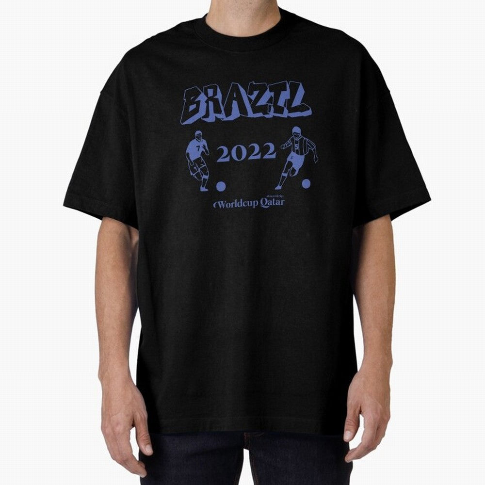 BRAZIL IN QATAR WORLDCUP 2022 Classic T-Shirt Feel the Trophy Chase of FIFA World Cup 2026 Group Stage for Fans of Messi and Spain and Netherlands, Bringing Soccer Culture, Superstar Moments, National Team Dreams and Competitive Fire; Made for