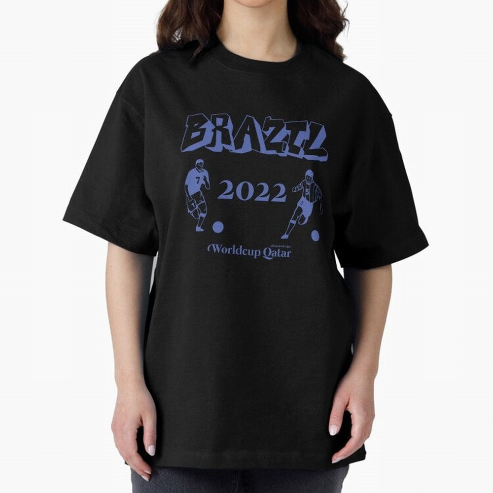 BRAZIL IN QATAR WORLDCUP 2022 Classic T-Shirt Feel the Trophy Chase of FIFA World Cup 2026 Group Stage for Fans of Messi and Spain and Netherlands, Bringing Soccer Culture, Superstar Moments, National Team Dreams and Competitive Fire; Made for
