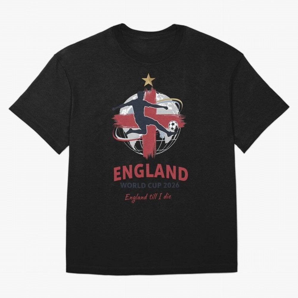 England - World Cup 2026 Fan Art Classic T-Shirt Represent Fans Who Live for FIFA World Cup 2026 Group Stage Spirit, Celebrating England and Germany, Messi, Football Festival Excitement, Trophy Ambitions, Country Rivalries and Star Player Buzz;