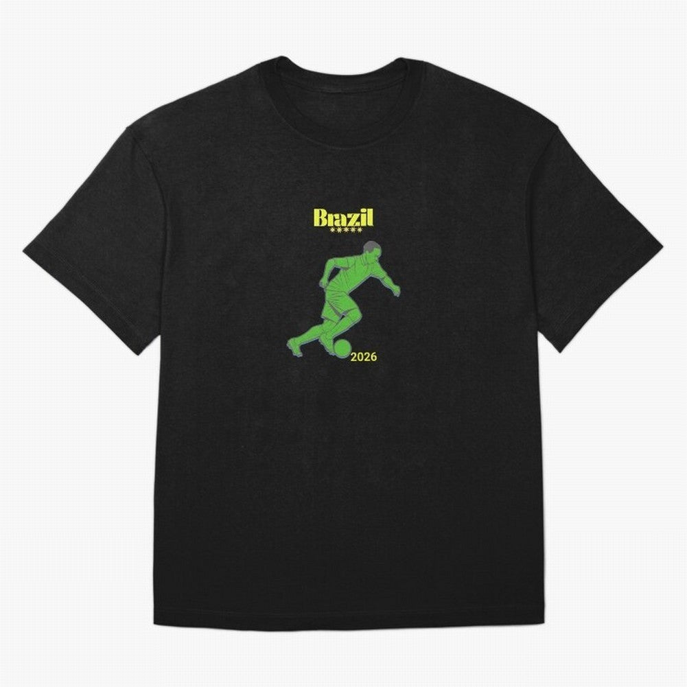 Brazil Soccer Classic T-Shirt Stand Proud for FIFA World Cup 2026 Inspired by Cristiano Ronaldo, Argentina, France and Brazil Energy, Goal Celebration Energy, Supporter Heritage, Football Icons and Worldwide Tournament Joy; Perfect for Supporters