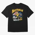 Australia World Cup 2026 Soccer Kangaroo Fan Design Classic T-Shirt Bring Global Tournament Vibes to FIFA World Cup 2026 Group Stage Spirit, Highlighting Spain, Messi and Cristiano Ronaldo, Worldwide Fan Energy, Dramatic Goals, Stadium Lights and