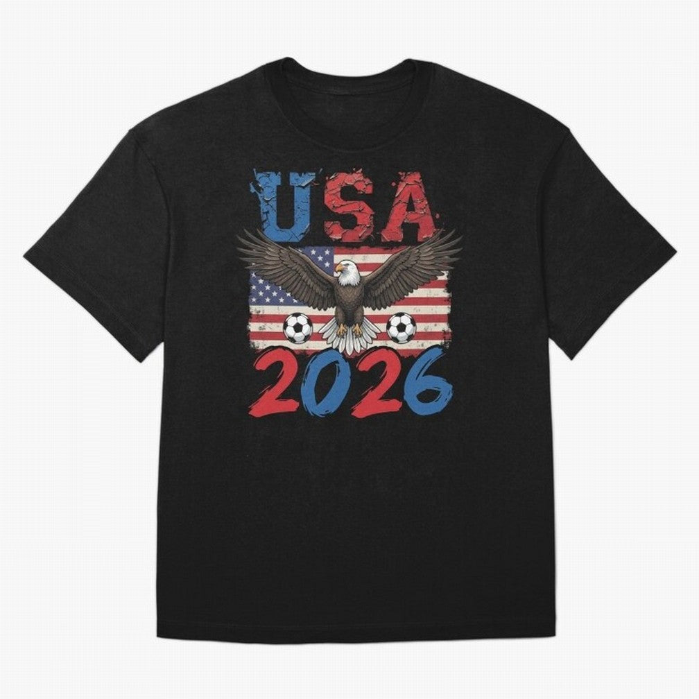 USA world cup 2026 soccer fan Classic T-Shirt Support FIFA World Cup 2026 Celebrating CR7 and Messi, Brazil, Portugal and Argentina Energy, Worldwide Fan Energy, Dramatic Goals, Stadium Lights and Championship Celebrations; Ideal for Passionate