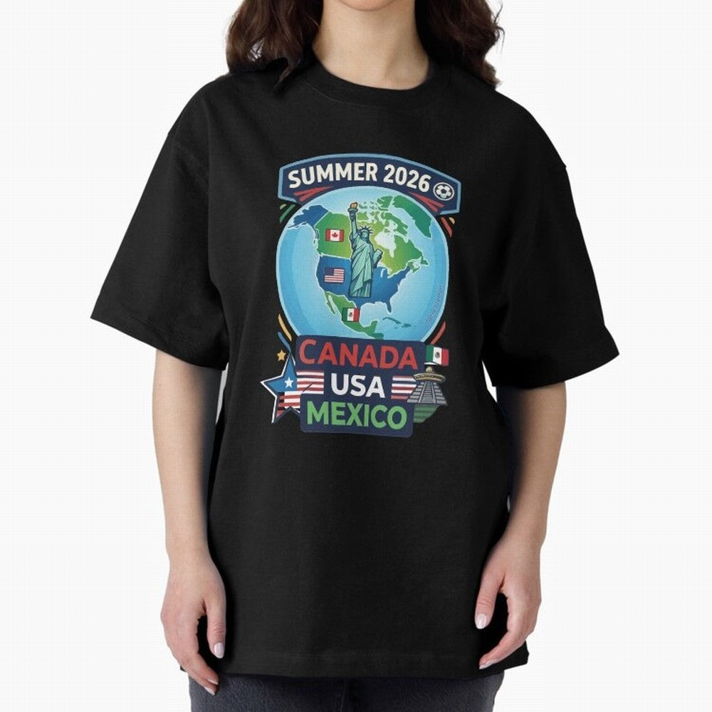 SUMMER 2026 SOCCER Classic T-Shirt Relive Match Day Hype around FIFA World Cup 2026 USA Canada Mexico, Mbappe, Brazil, Stadium Chants, National Pride, Trophy Dreams and Unforgettable Football Memories; Created for Match Day Parties, Soccer Gifts,