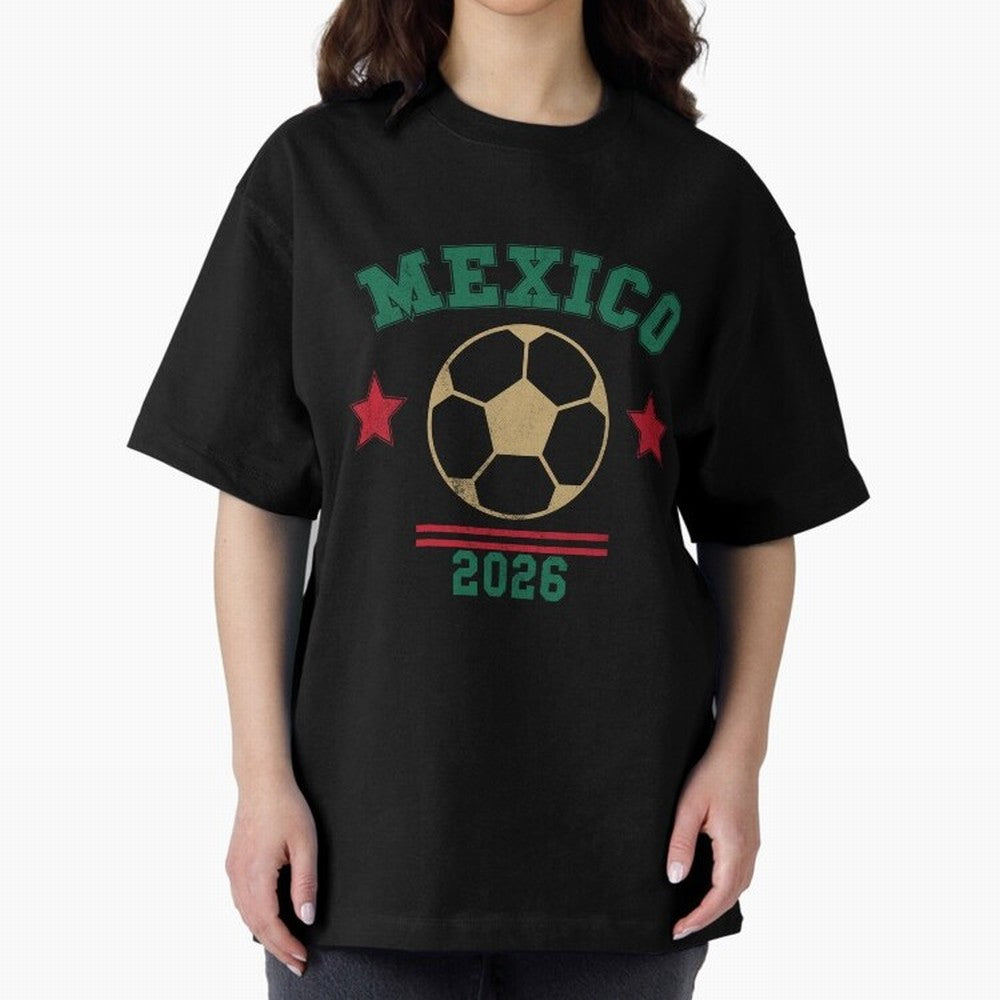 Mexico Soccer Fan 2026 Jersey Style Design Classic T-Shirt Keep Football History Alive during the FIFA World Cup 2026 Group Stage Journey through Messi Highlights, France Pride, Vintage Soccer Flavor, Modern Football Stars, National Flags and Final