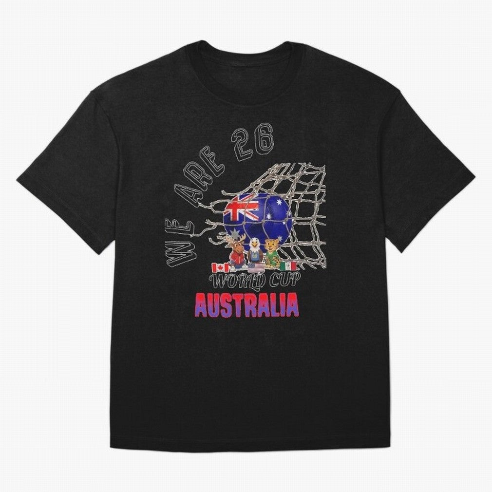 World cup 26 - Australia Classic T-Shirt Show Up for the Glory of FIFA World Cup 2026 Group Stage Spirit, Made for France and Portugal, Messi, Neymar and Mbappe, Championship Spirit, Famous Goals, Roaring Crowds and International Football Unity;