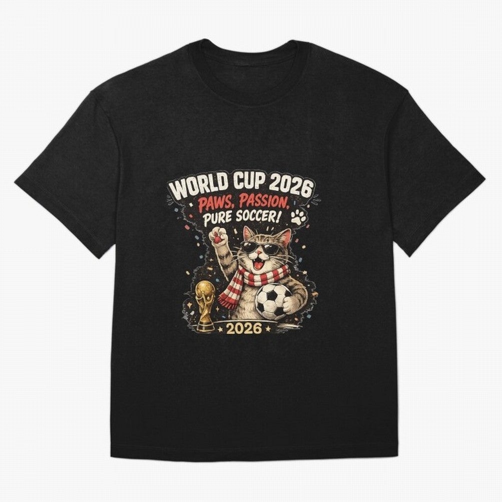 World Cup 2026 Funny Cat Soccer Retro Shirt Classic T-Shirt Represent Fans Who Live for the FIFA World Cup 2026 Group Stage Journey through Messi, Neymar and Mbappe Highlights, France Pride, Soccer Culture, Superstar Moments, National Team Dreams