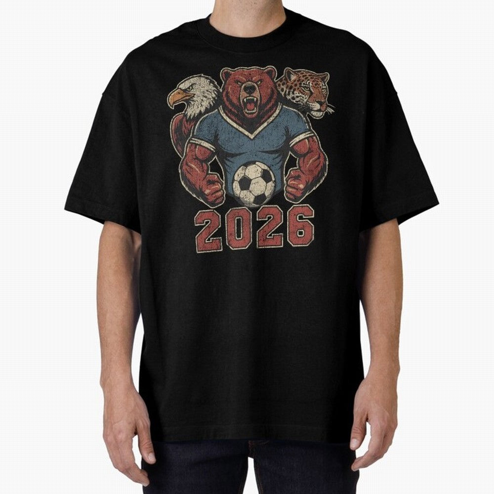 World Cup 2026 Host Mascots | USA Canada Mexico Soccer Classic T-Shirt Celebrate Fan Culture around FIFA World Cup 2026 USA Canada Mexico Spirit, Celebrating Argentina, France and Brazil, Messi, CR7 and Mbappe, Classic Soccer Heritage, Championship