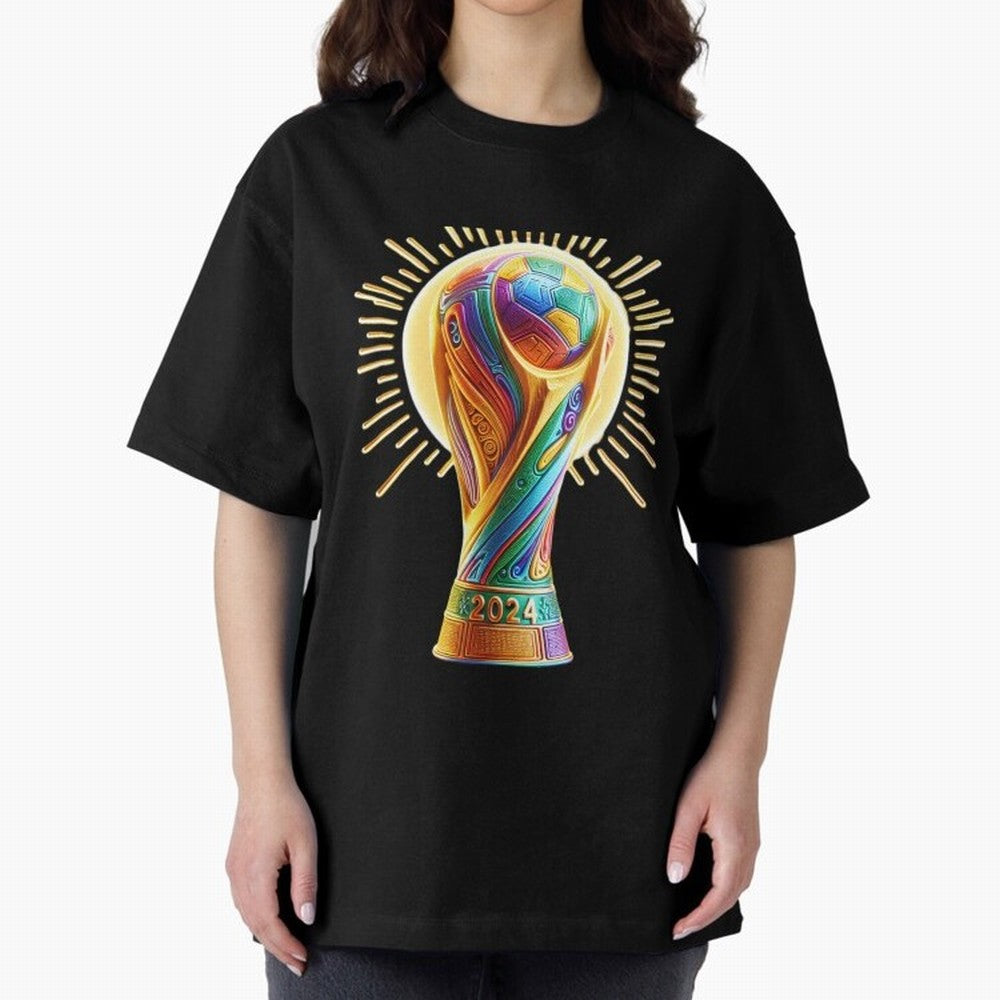 Golden Illuminating Cup Classic T-Shirt Honor Football Greatness during the FIFA World Cup 2026 Journey through Cristiano Ronaldo, Haaland and CR7 Highlights, Portugal, Spain and Germany Pride, Sports Nostalgia, International Competition, Famous
