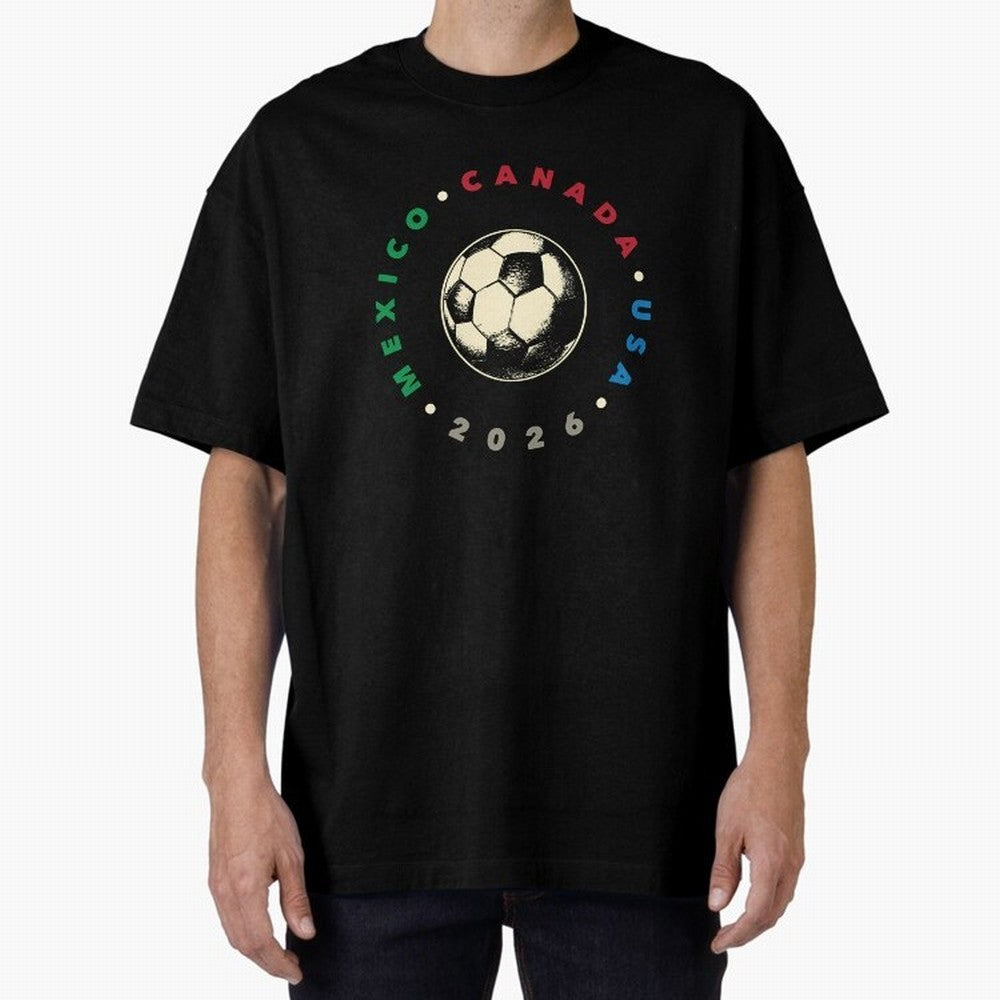 World Cup 2026 T-Shirt_36679031 Classic T-Shirt Show Up for the Glory of FIFA World Cup 2026 Group Stage Highlighting CR7 and Messi, Argentina and Brazil Energy, Match Day Excitement, Supporter Culture, Golden Goals and Global Football Passion;