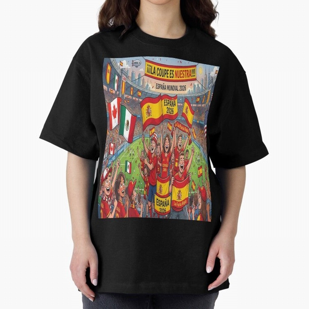 Spain World Cup 2026 - Stadium Classic T-Shirt Enjoy the FIFA World Cup 2026 Group Stage Journey through Cristiano Ronaldo Highlights, Netherlands Pride, Football Festival Excitement, Trophy Ambitions, Country Rivalries and Star Player Buzz; Made
