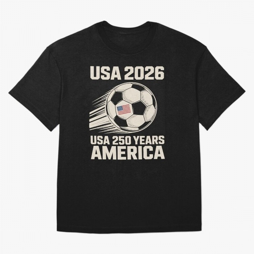 Usa 2026 Soccer 250 Years Women Kids 4th of July Classic T-Shirt Live for the Drama of FIFA World Cup 2026 for Fans of Neymar and Brazil, Bringing Fan Favorite Moments, National Team Passion, Big Match Drama and Soccer History; Ideal for Fans Who