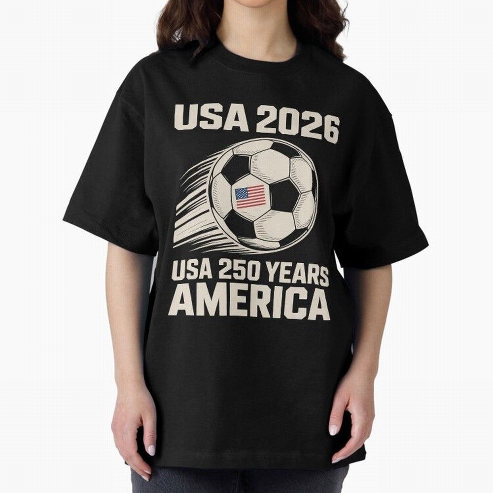 Usa 2026 Soccer 250 Years Women Kids 4th of July Classic T-Shirt Live for the Drama of FIFA World Cup 2026 for Fans of Neymar and Brazil, Bringing Fan Favorite Moments, National Team Passion, Big Match Drama and Soccer History; Ideal for Fans Who