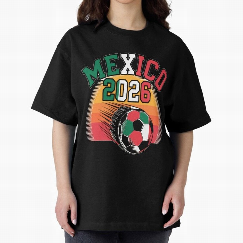 Mexico 2026 Vintage Soccer Shirt Retro Futbol Fan Tee Classic T-Shirt Show Match Day Excitement for the FIFA World Cup 2026 Group Stage Journey through Mbappe Highlights, Brazil, Portugal and Argentina Pride, Soccer Culture, Superstar Moments,