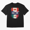 Glitched United 2026 - North America Emblem Cup Classic T-Shirt Celebrate Rivalries and Pride in Match Day Hype around FIFA World Cup 2026 Group Stage, Mbappe and Neymar, Brazil, Sports Nostalgia, International Competition, Famous Players and
