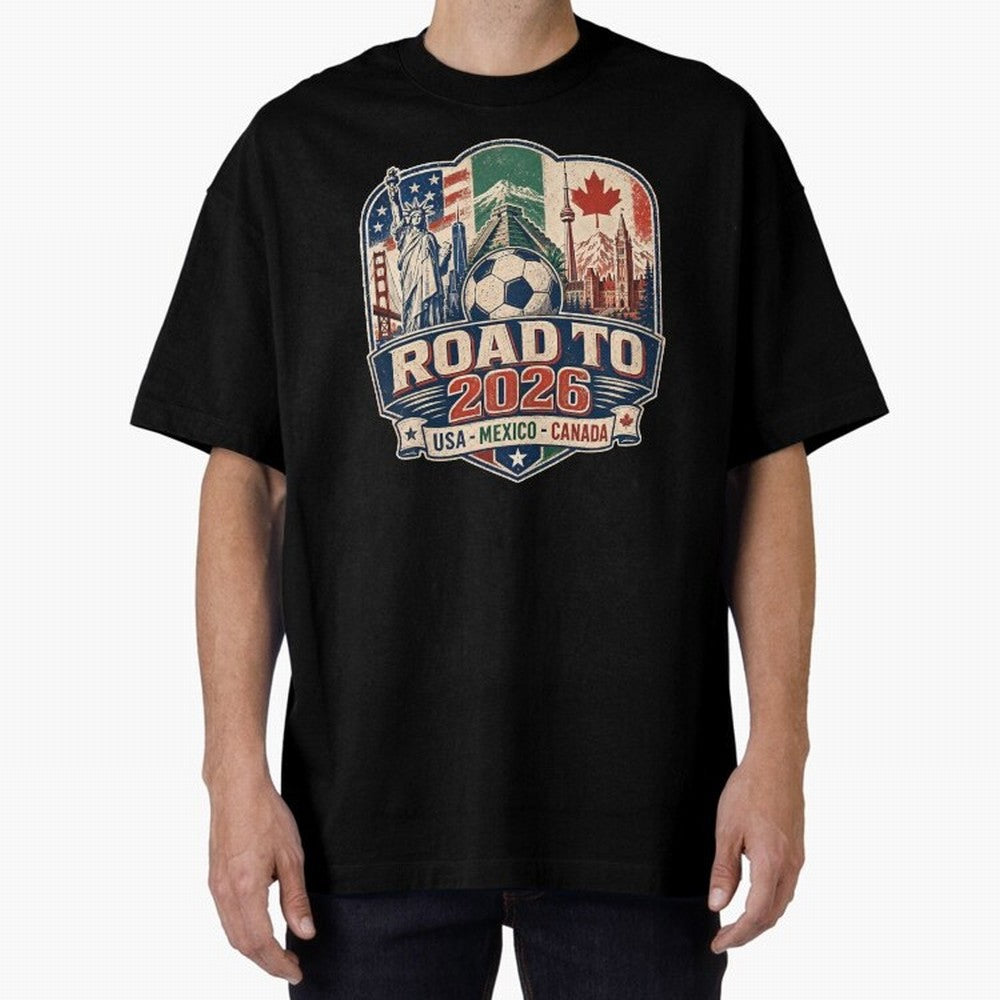 Football 2026 USA Mexico Canada Soccer Championship Fan Art Classic T-Shirt Fuel FIFA World Cup 2026 for Fans of Cristiano Ronaldo, Haaland and CR7 and Argentina and Brazil, Bringing Stadium Chants, National Pride, Trophy Dreams and Unforgettable