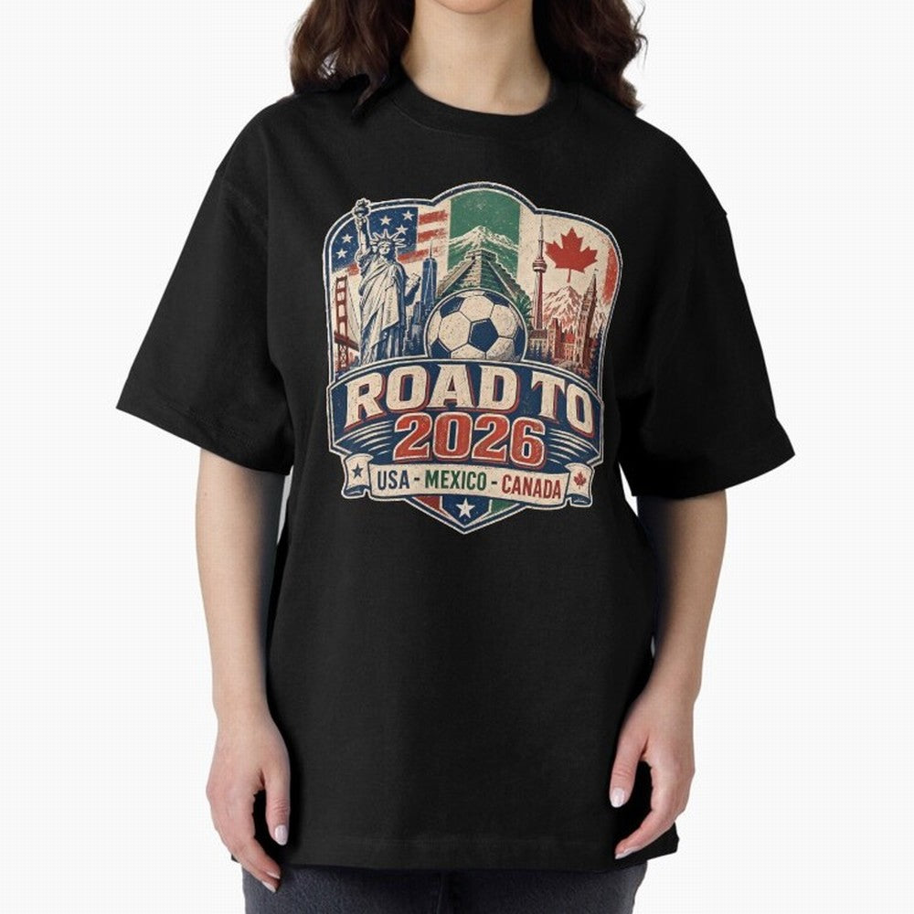 Football 2026 USA Mexico Canada Soccer Championship Fan Art Classic T-Shirt Fuel FIFA World Cup 2026 for Fans of Cristiano Ronaldo, Haaland and CR7 and Argentina and Brazil, Bringing Stadium Chants, National Pride, Trophy Dreams and Unforgettable