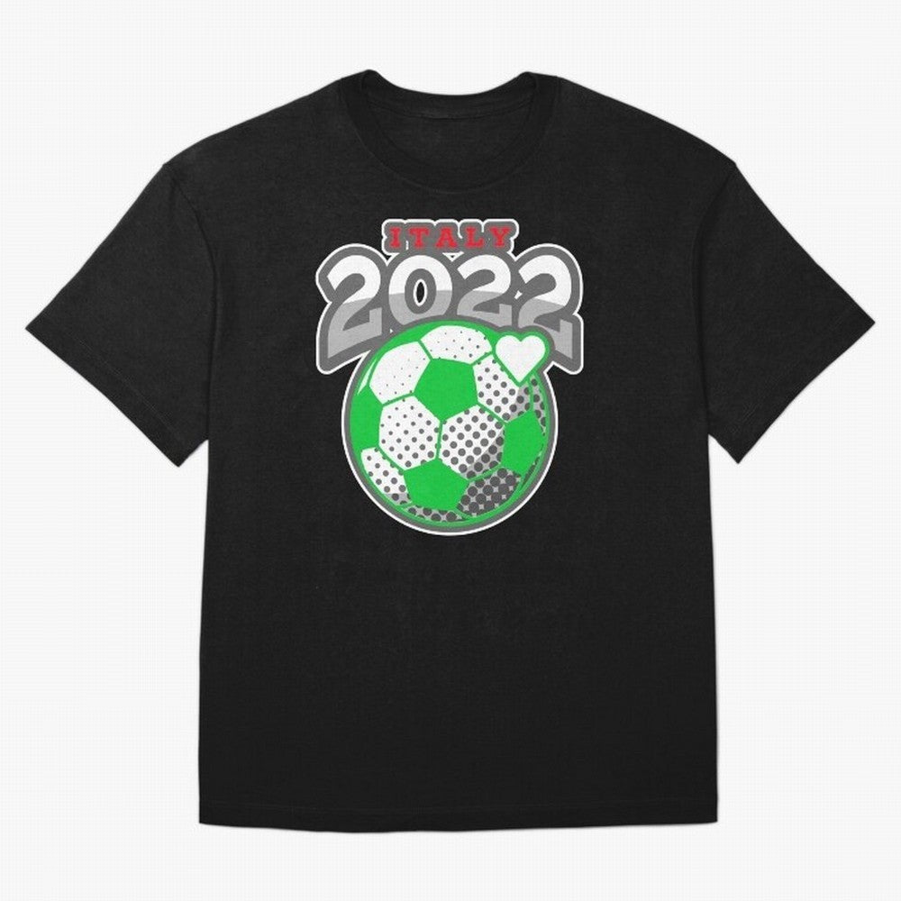 Italy Futbol Design 2022 Classic T-Shirt Fuel Your Fan Pride for FIFA World Cup 2026 Group Stage for Fans of Neymar, Haaland and Cristiano Ronaldo and Argentina, France and Brazil, Bringing Match Day Excitement, Supporter Culture, Golden Goals and