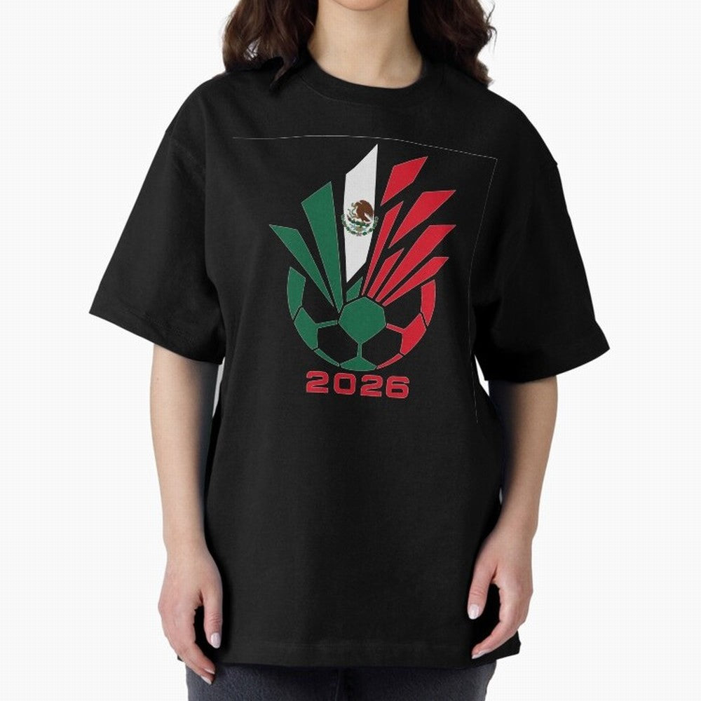 Mexican Soccer 2026 Flag Burst Emblem Classic T-Shirt Keep the Match Day Mood of FIFA World Cup 2026 USA Canada Mexico for Fans of Haaland and Mbappe and Brazil, Bringing Worldwide Fan Energy, Dramatic Goals, Stadium Lights and Championship