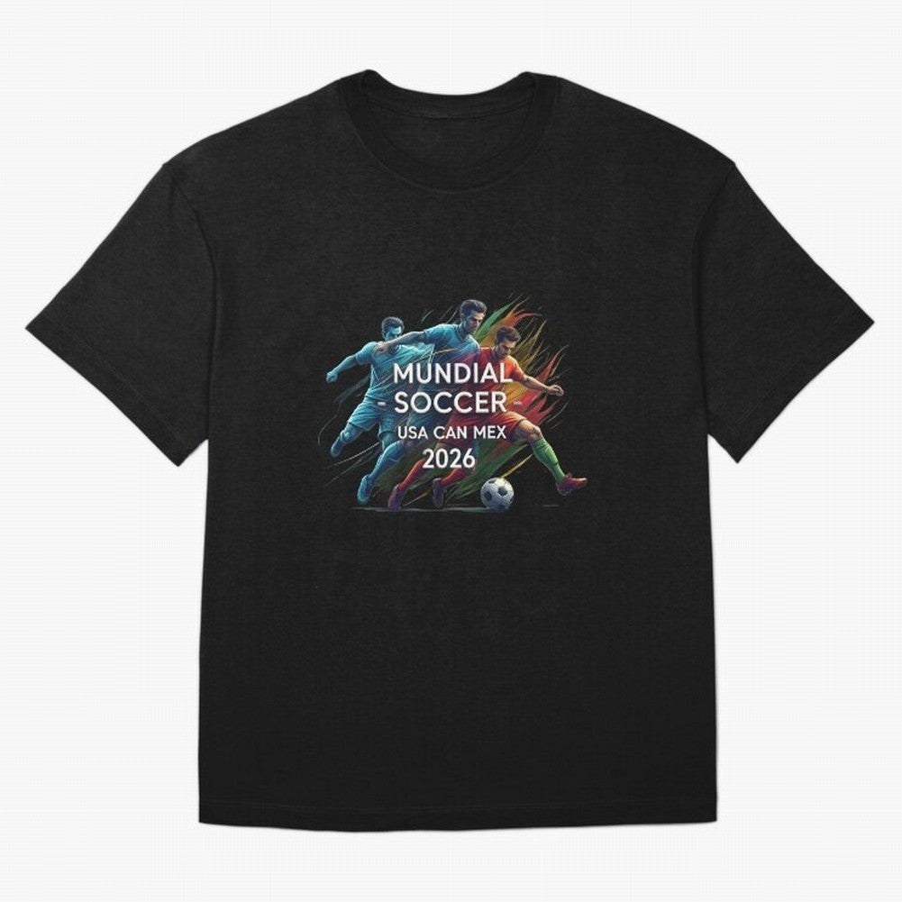 Mundial Soccer 2026 Classic T-Shirt Back the Journey through FIFA World Cup 2026 USA Canada Mexico for Fans of Neymar, Haaland and Cristiano Ronaldo and Argentina and Brazil, Bringing Football Festival Excitement, Trophy Ambitions, Country