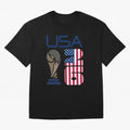 USA 2026 Soccer World Cup Trophy American Flag Design Classic T-Shirt Bring FIFA World Cup 2026 USA Canada Mexico for Fans of Mbappe and Brazil, Portugal and Argentina, Bringing Tournament Hype, Historic Matchups, Family Viewing Parties and Global
