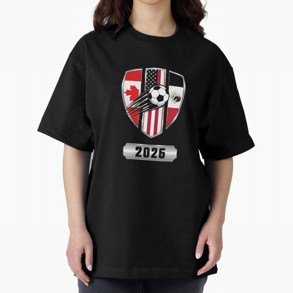 North United America Shield 2026 Cup T-Shirt_82794382 Classic T-Shirt Elevate FIFA World Cup 2026 Group Stage for Fans of Neymar, Haaland and Cristiano Ronaldo and Germany, Bringing Match Day Excitement, Supporter Culture, Golden Goals and Global