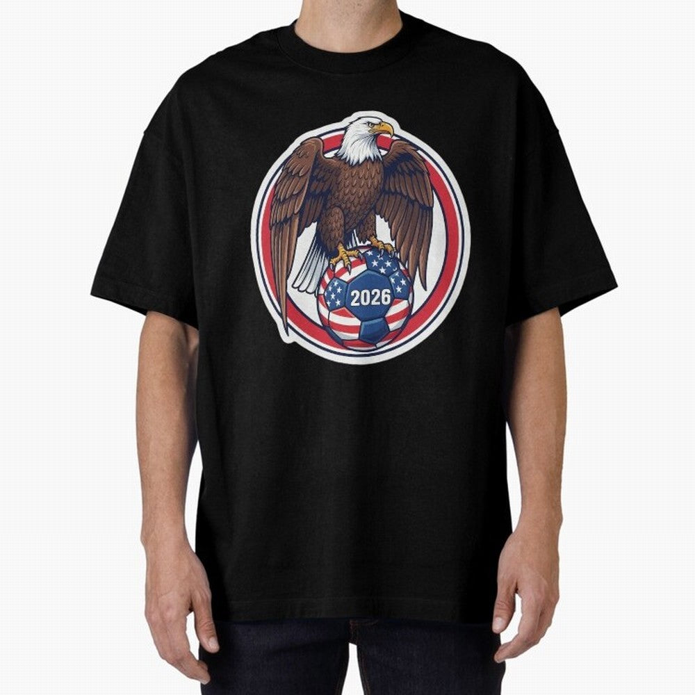 USA Eagle Soccer 2026 ¨C American Pride Football Design Classic T-Shirt Remember Iconic Moments from FIFA World Cup 2026 Group Stage Spirit, Driven by Portugal, Messi, CR7 and Mbappe, Stadium Memories, Football Loyalty, International Chants and