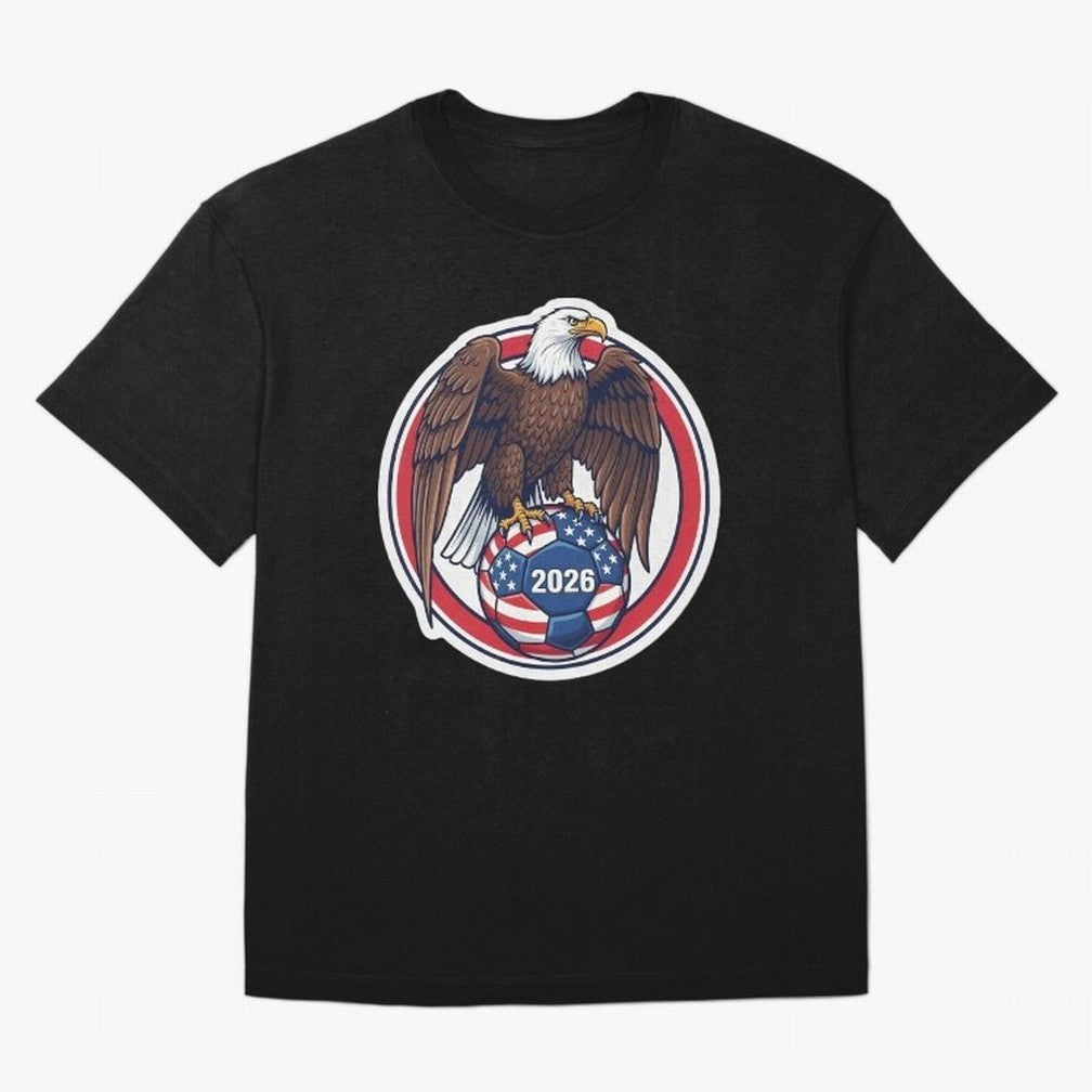 USA Eagle Soccer 2026 ¨C American Pride Football Design Classic T-Shirt Remember Iconic Moments from FIFA World Cup 2026 Group Stage Spirit, Driven by Portugal, Messi, CR7 and Mbappe, Stadium Memories, Football Loyalty, International Chants and