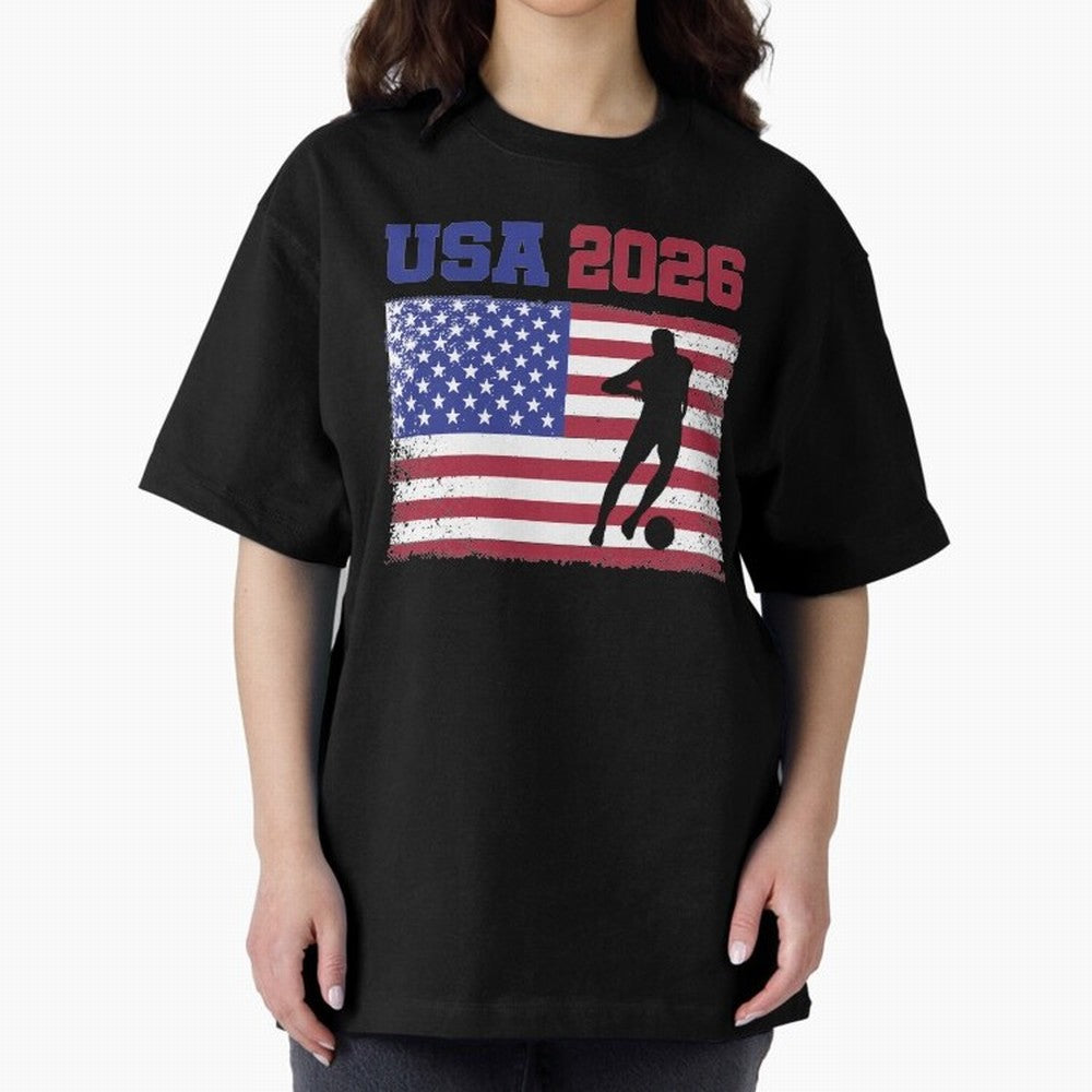 USA Soccer Fan 2026 United States American Flag Classic T-Shirt Bring Bold Fan Energy to Global Football Passion for FIFA World Cup 2026, Built around Mbappe and Neymar, Spain, Football Passion, Legendary Performances, Festival Vibes and Supporter