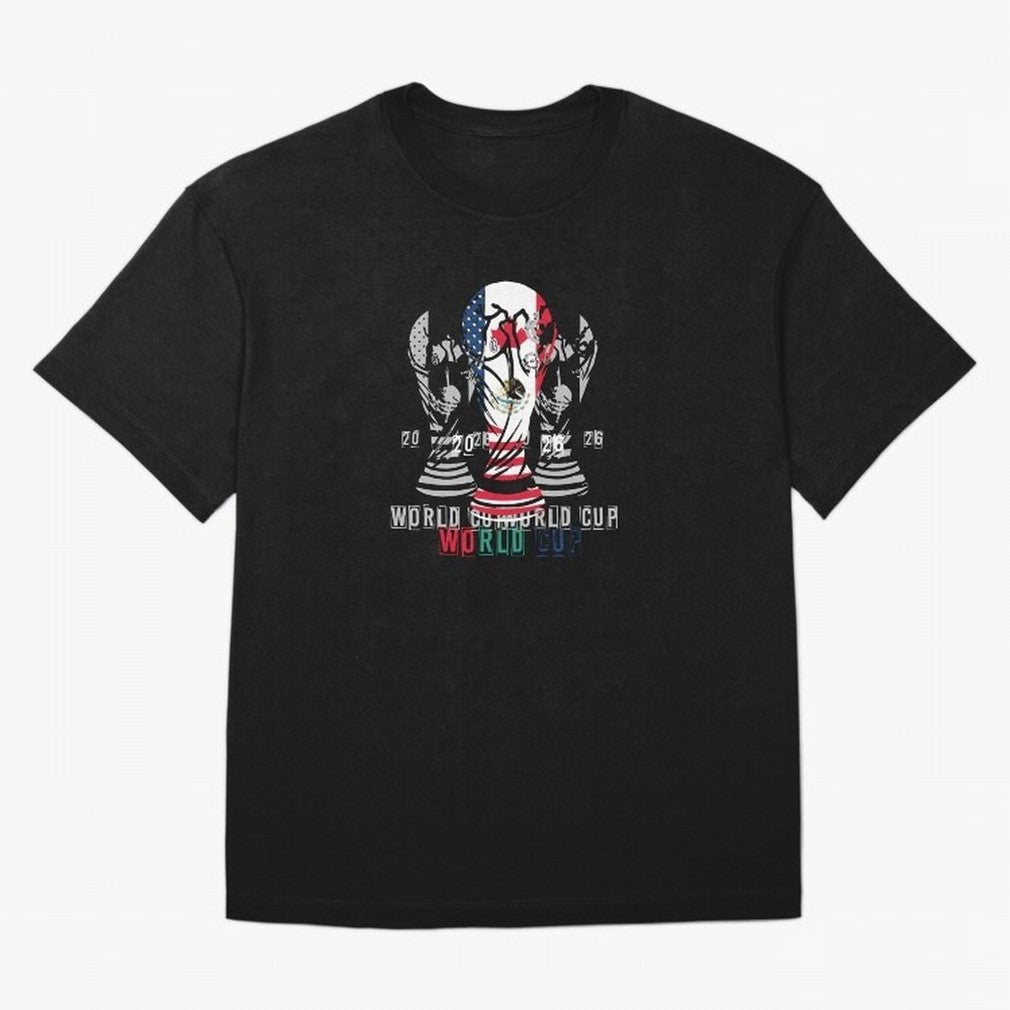 Fifa world cup 2026 USA - Mexico - canada T-Shirt_84601424 Classic T-Shirt Celebrate the Biggest Stage of FIFA World Cup 2026 Group Stage Built around Messi and Cristiano Ronaldo, Brazil Energy, Fan Favorite Moments, National Team Passion, Big