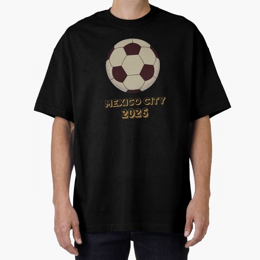 Soccer 2026 Mexico City tee Classic T-Shirt Represent Football Lovers during FIFA World Cup 2026 Group Stage Highlighting CR7 and Messi, England Energy, Sports Nostalgia, International Competition, Famous Players and Unforgettable Victories; Ideal