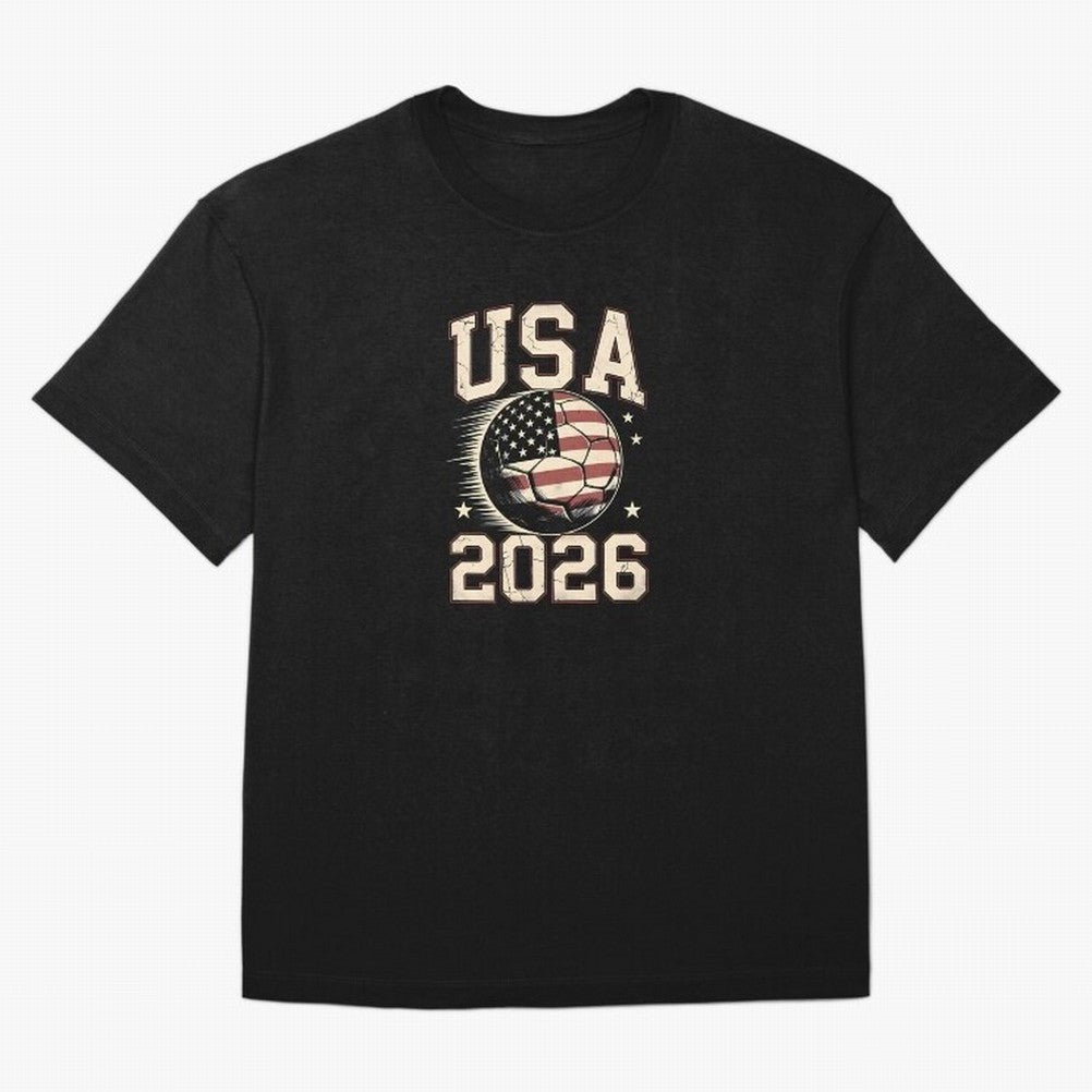 USA Soccer World Cup 2026 American Fan T-Shirt_88555733 Classic T-Shirt Spotlight Match Day Hype around FIFA World Cup 2026, Messi, CR7 and Mbappe, England, Championship Spirit, Famous Goals, Roaring Crowds and International Football Unity; Created