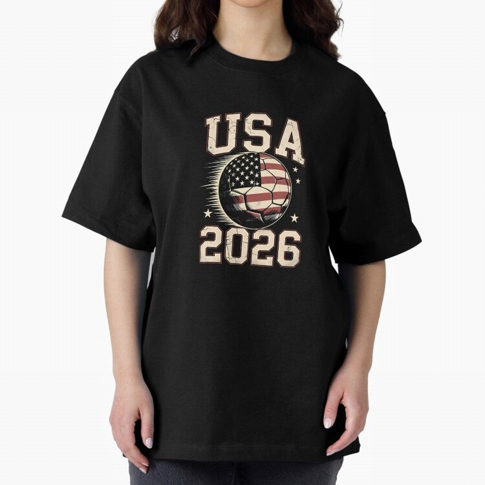 USA Soccer World Cup 2026 American Fan T-Shirt_88555733 Classic T-Shirt Spotlight Match Day Hype around FIFA World Cup 2026, Messi, CR7 and Mbappe, England, Championship Spirit, Famous Goals, Roaring Crowds and International Football Unity; Created