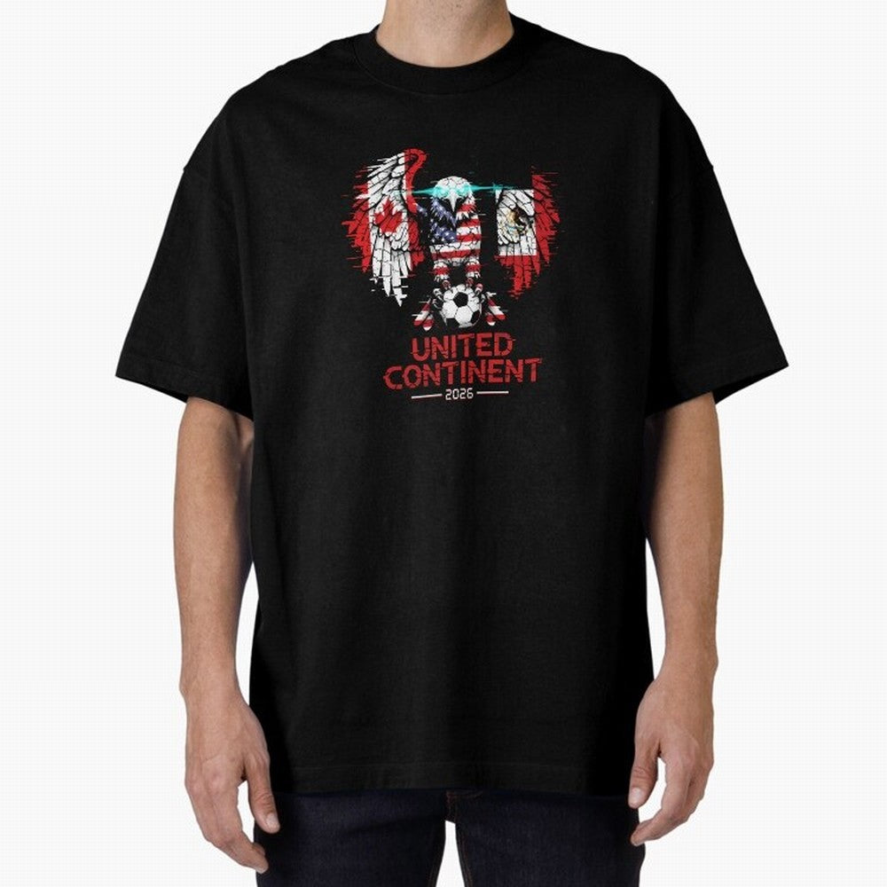 Glitched North America Eagle World Cup Soccer 2026 T-Shirt_83958408 Classic T-Shirt Bring Match Day Fire to FIFA World Cup 2026 for Fans of Neymar and Netherlands, Bringing Game Day Rituals, Football Legends, Country Pride and the Road to the
