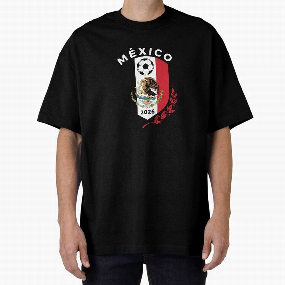 Mexico Emblem World Cup Soccer 2026 Football Crew T-Shirt_83050167 Classic T-Shirt Celebrate FIFA World Cup 2026 USA Canada Mexico Spirit, Capturing England, Messi, CR7 and Mbappe, Stadium Chants, National Pride, Trophy Dreams and Unforgettable