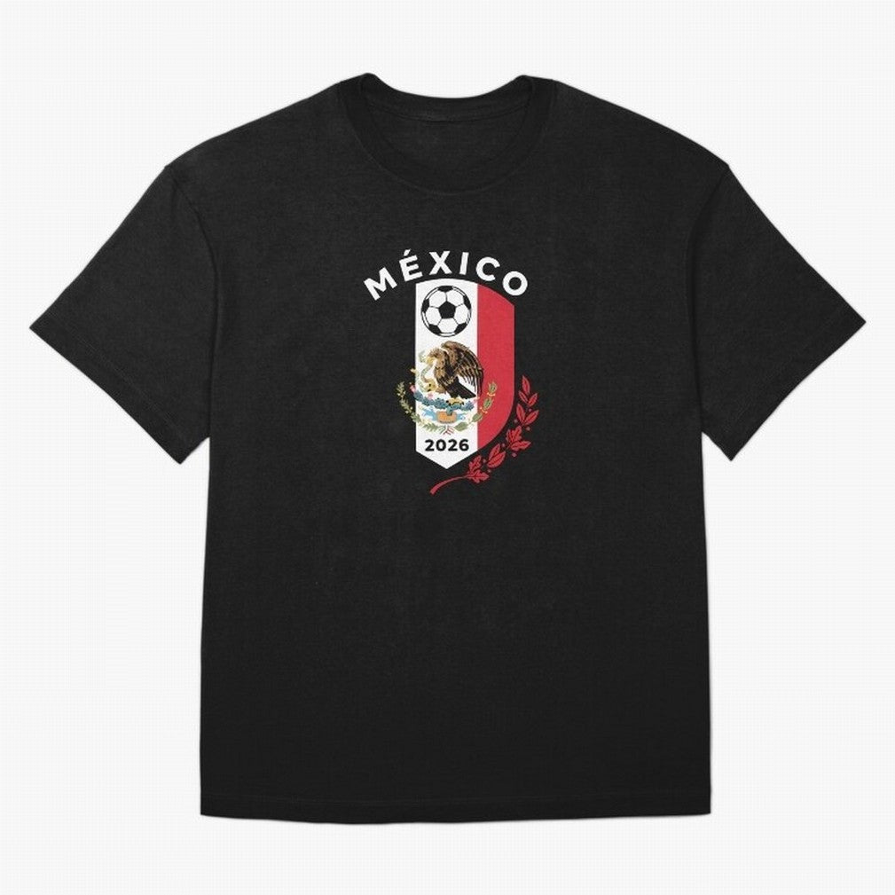 Mexico Emblem World Cup Soccer 2026 Football Crew T-Shirt_83050167 Classic T-Shirt Celebrate FIFA World Cup 2026 USA Canada Mexico Spirit, Capturing England, Messi, CR7 and Mbappe, Stadium Chants, National Pride, Trophy Dreams and Unforgettable