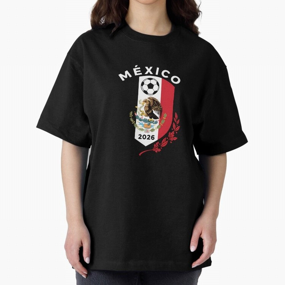 Mexico Emblem World Cup Soccer 2026 Football Crew T-Shirt_83050167 Classic T-Shirt Celebrate FIFA World Cup 2026 USA Canada Mexico Spirit, Capturing England, Messi, CR7 and Mbappe, Stadium Chants, National Pride, Trophy Dreams and Unforgettable