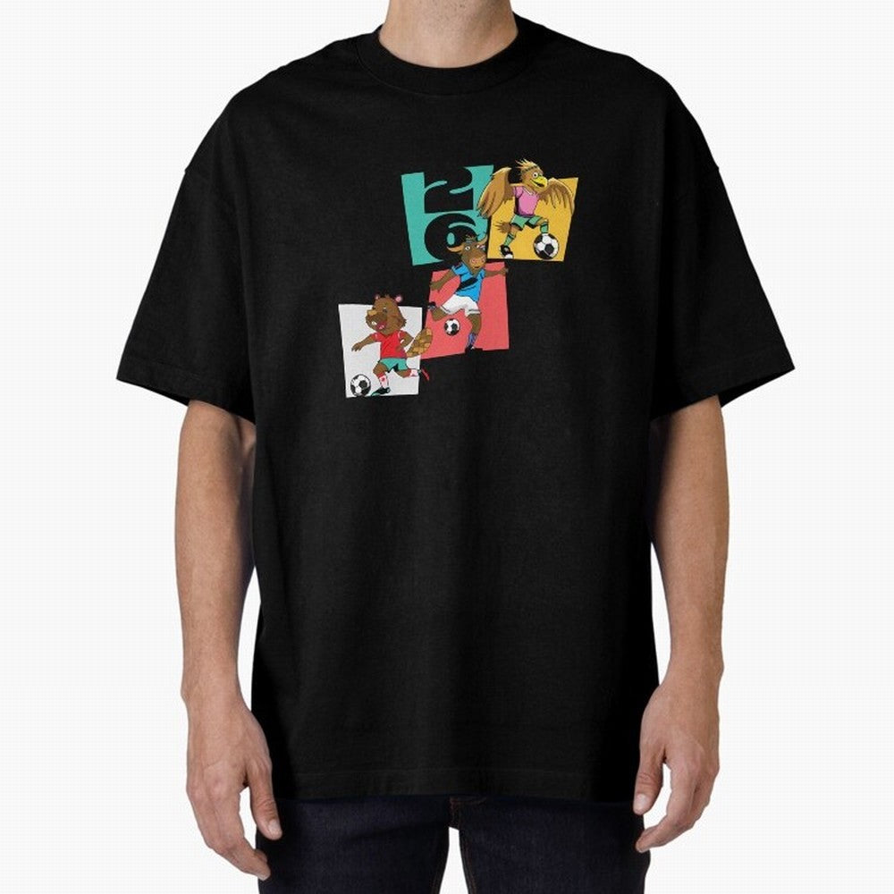 North America Mascots 2 T-Shirt_83568192 Classic T-Shirt Fuel Your Fan Pride for Global Football Passion for FIFA World Cup 2026 USA Canada Mexico, with Messi, Neymar and Mbappe, Argentina, France and Brazil, Match Day Excitement, Supporter