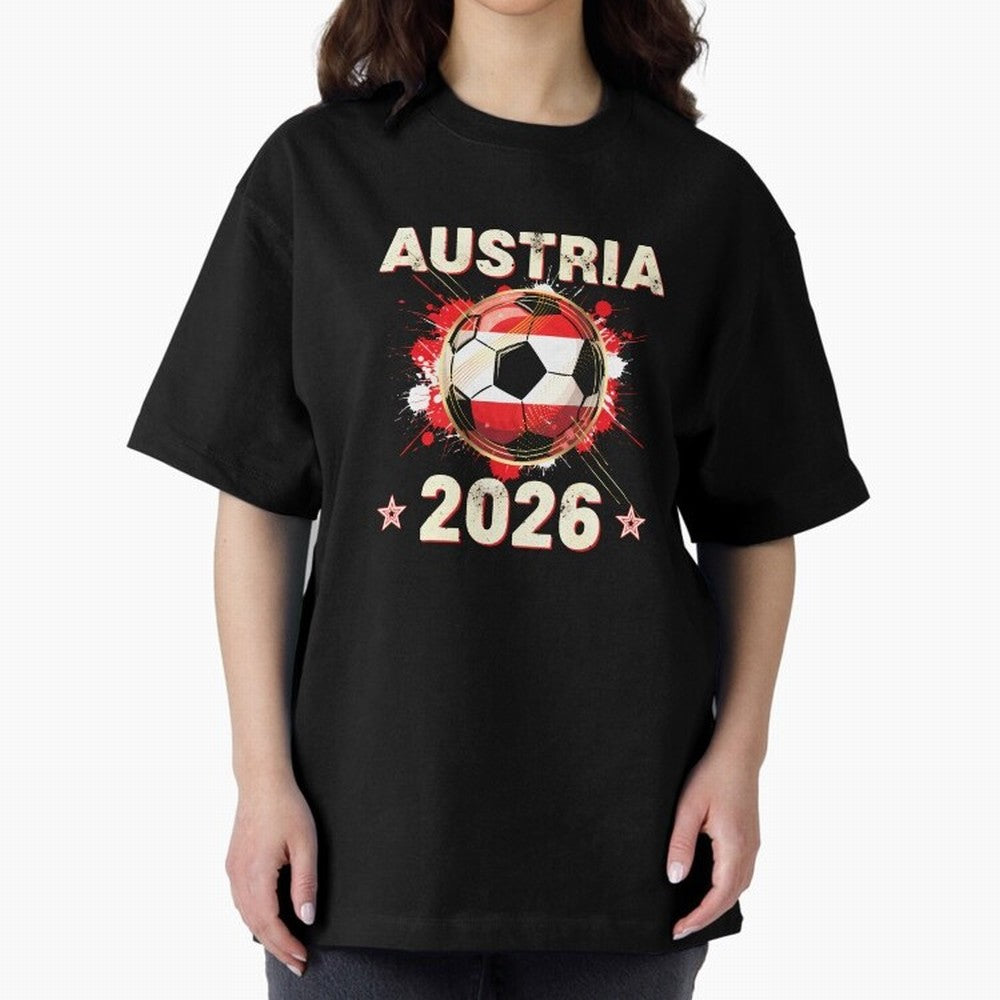 World Cup 2026 Austria Soccer Ball North America - Austrian Fan Gift T-Shirt_85028223 Classic T-Shirt Follow Every Goal of the FIFA World Cup 2026 Group Stage Journey through Neymar Highlights, Argentina, France and Brazil Pride, Match Day