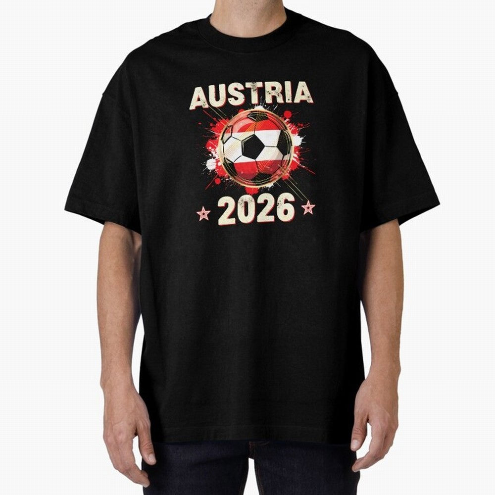 World Cup 2026 Austria Soccer Ball North America - Austrian Fan Gift T-Shirt_85028223 Classic T-Shirt Follow Every Goal of the FIFA World Cup 2026 Group Stage Journey through Neymar Highlights, Argentina, France and Brazil Pride, Match Day
