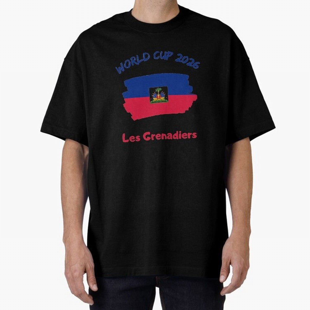 Haiti Football Fan Haitian Soccer Supporter National Team Pride Caribbean 2026 T-Shirt_90544900 Classic T-Shirt Build Match Day Hype around FIFA World Cup 2026, Mbappe and Neymar, Spain, Game Day Rituals, Football Legends, Country Pride and the