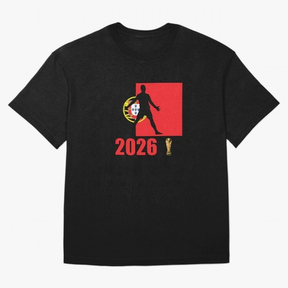 Portugal World Cup 2026 T-Shirt_84815867 Classic T-Shirt Show Your Love for FIFA World Cup 2026 USA Canada Mexico for Fans of Messi and Cristiano Ronaldo and Germany, Bringing Sports Nostalgia, International Competition, Famous Players and