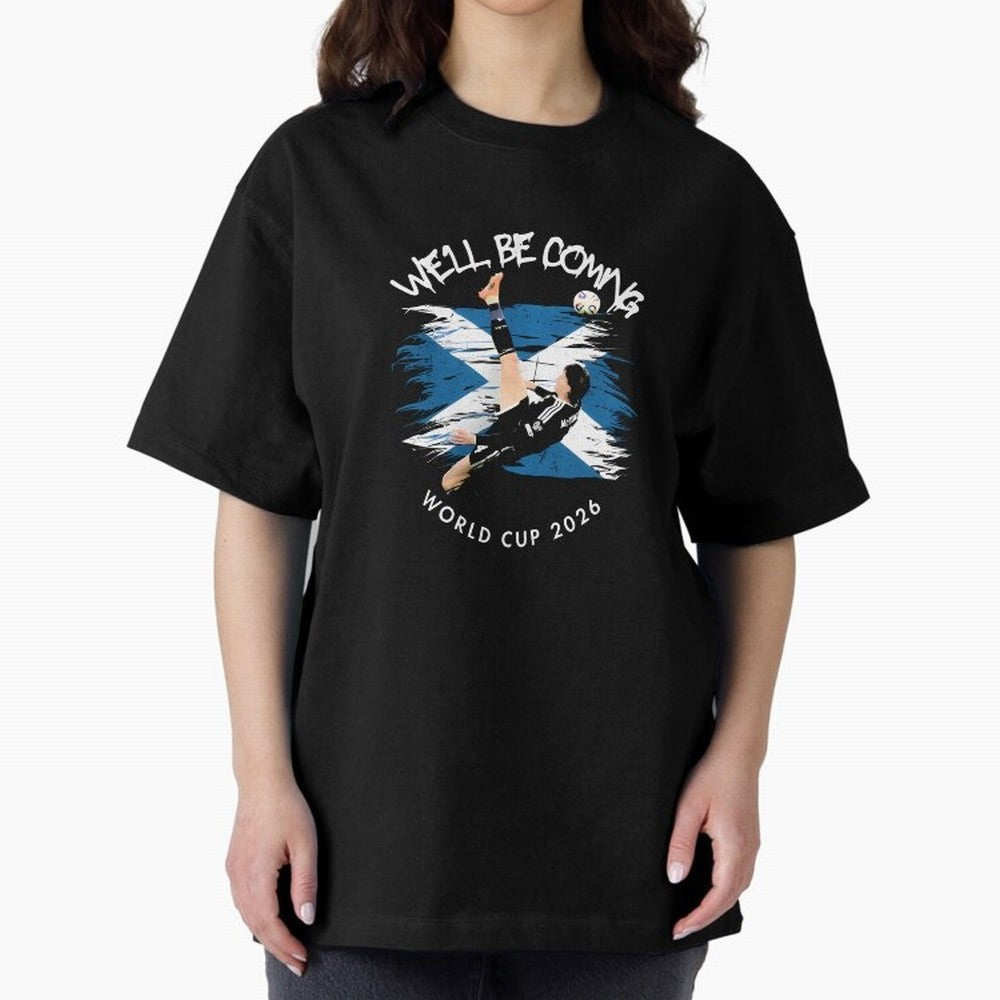 We'll be coming 2026 - Scotland World Cup 2026 ¨C Tartan Army Returns T-Shirt_83870657 Classic T-Shirt Celebrate the Magic of FIFA World Cup 2026 USA Canada Mexico Inspired by Haaland and Mbappe, Spain Energy, Fan Favorite Moments, National Team
