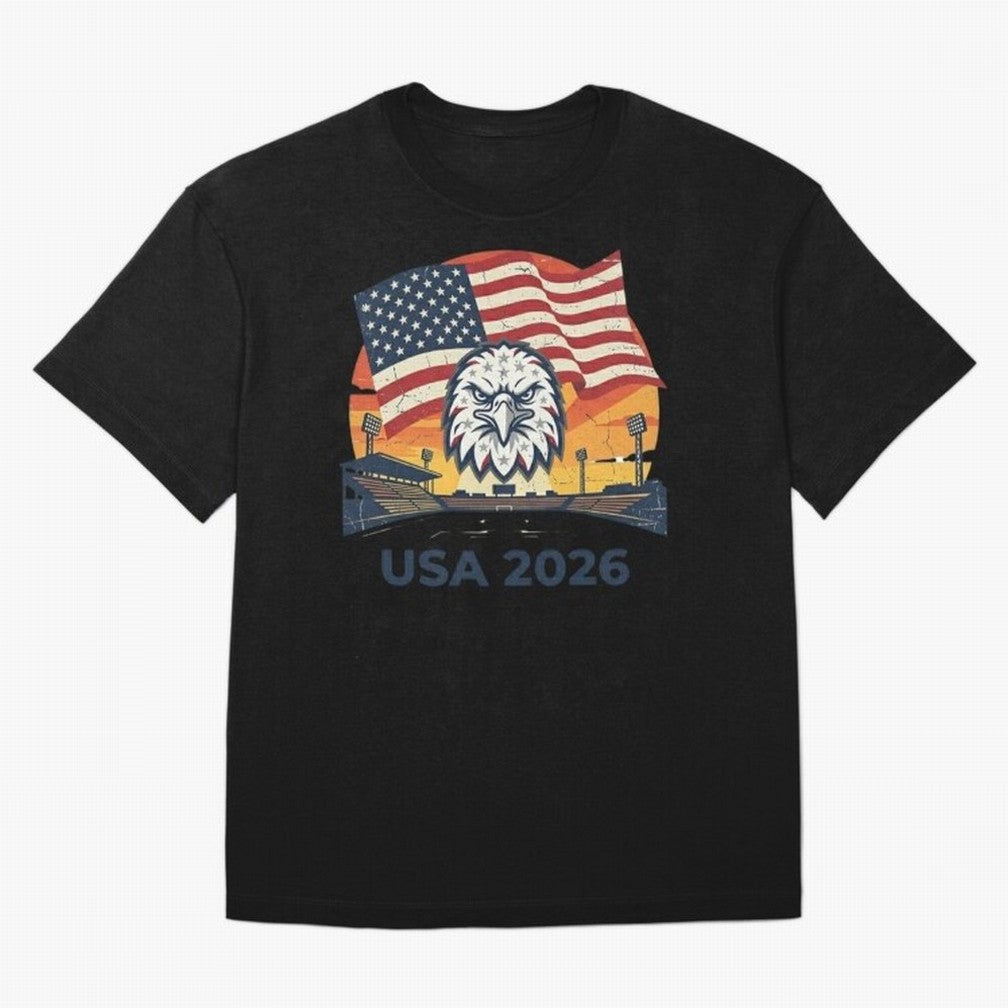 American Eagle 2026 USA World Cup Classic T-Shirt Share FIFA World Cup 2026 USA Canada Mexico Spirit, Made for France and Portugal, Mbappe and Neymar, Football History, Final Match Energy, Crowd Noise and Once in a Lifetime Moments; Made for Die