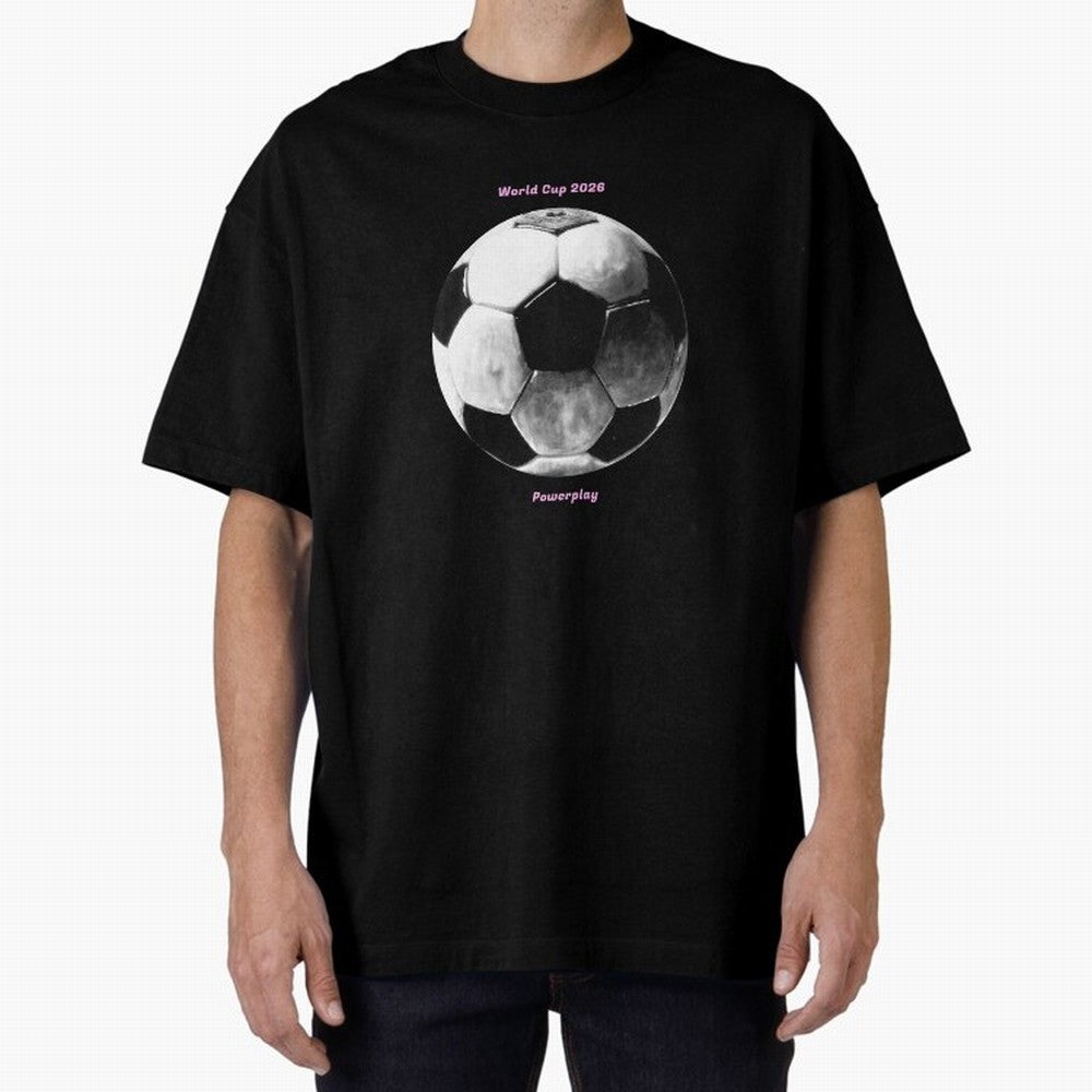 Powerplay World Cup 2026 Classic T-Shirt Bring Stadium Energy to FIFA World Cup 2026 USA Canada Mexico for Fans of Neymar, Haaland and Cristiano Ronaldo and Portugal, Bringing Sports Nostalgia, International Competition, Famous Players and